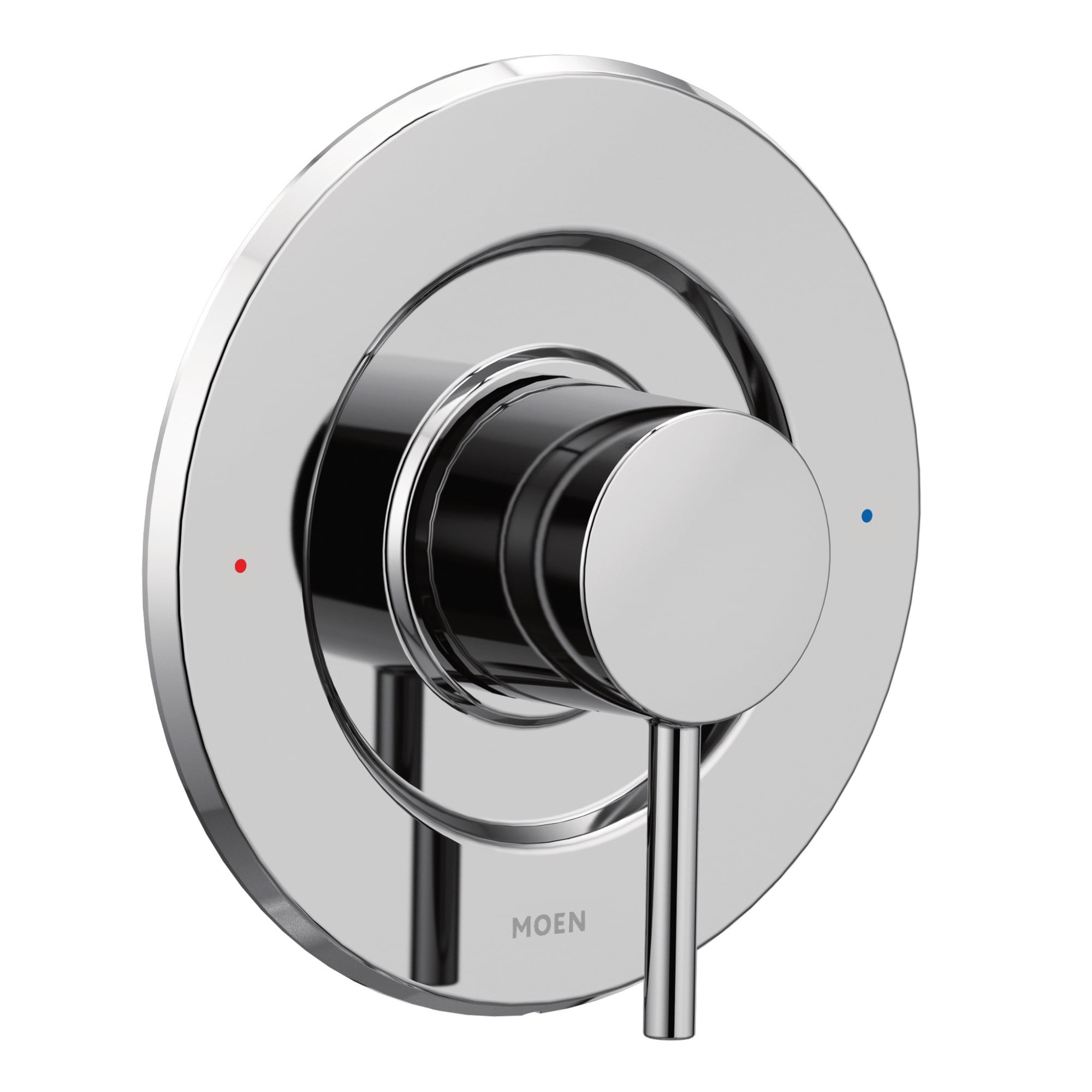 Chrome Wall-Mounted Lever Shower Handle Trim Kit