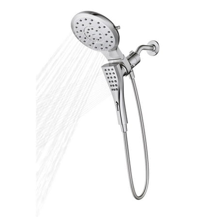 Moen Chrome Metal 8 settings Showerhead Combo 1.75 gpm