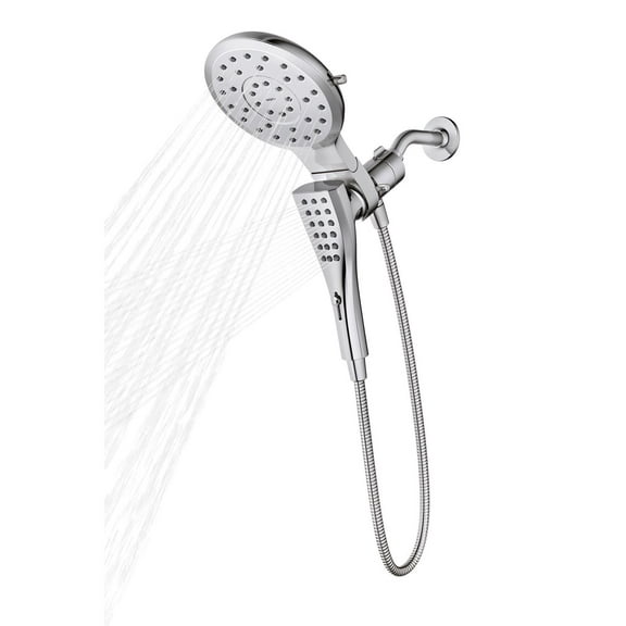 Moen Chrome Metal 8 settings Showerhead Combo 1.75 gpm