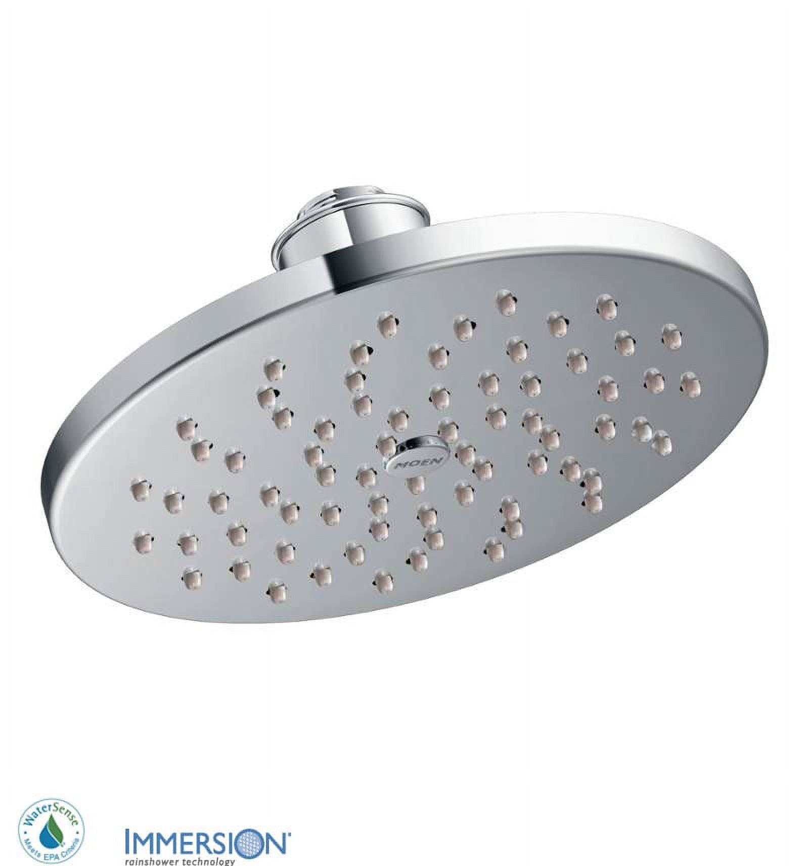 Moen Velocity Regenduschkopf 20,3 Cm – 2 Funktionen, Selbstreinigend, Chrom (eco-performance, 2.0 GPM)