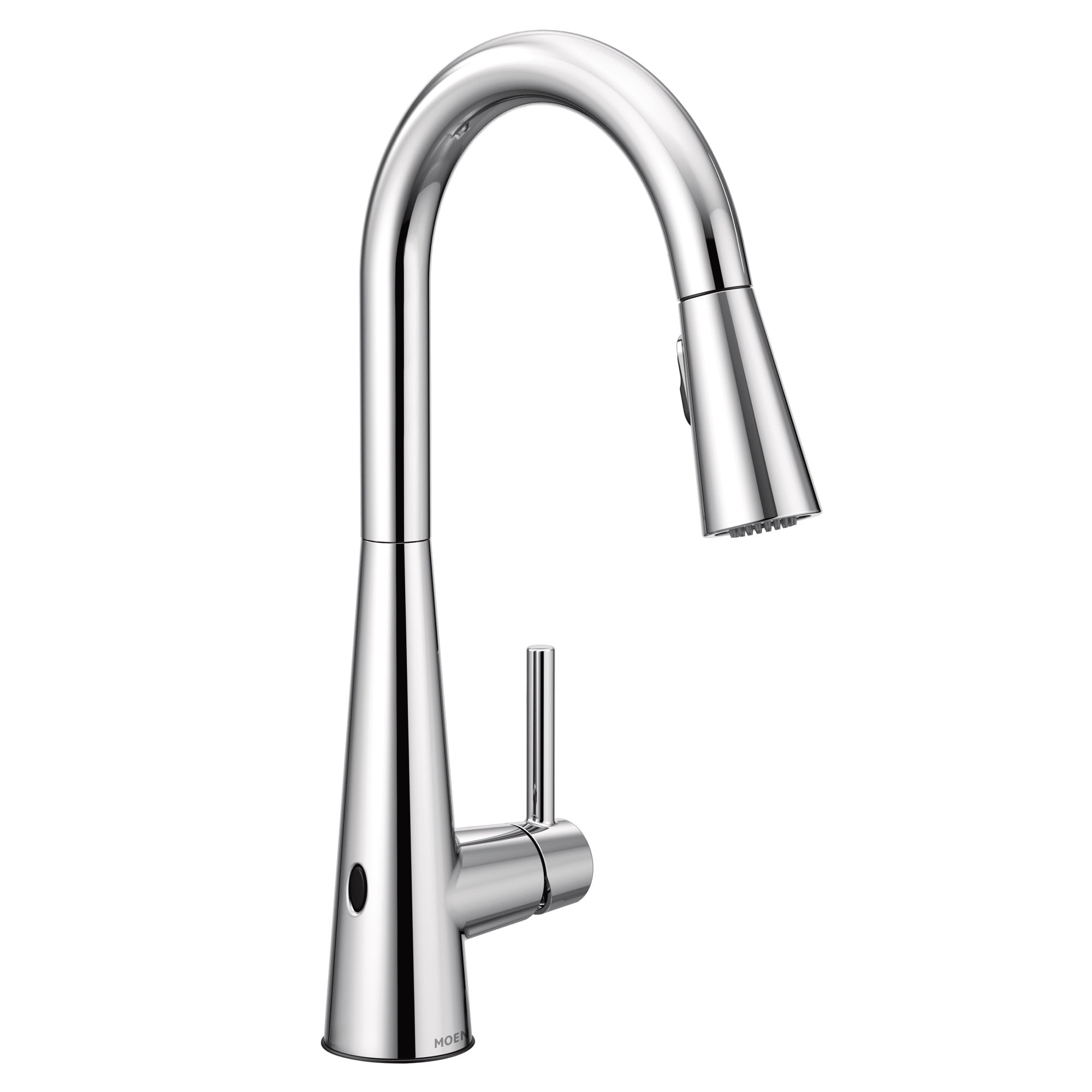 Sleek Modern Chrome Pull-down Kitchen Faucet with Touchless Activation