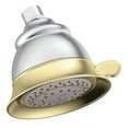 thumbnail image 1 of Moen Chrome/Polished Brass Four-Function 4-13/16" Diameter Spray Head Standard, 1 of 5