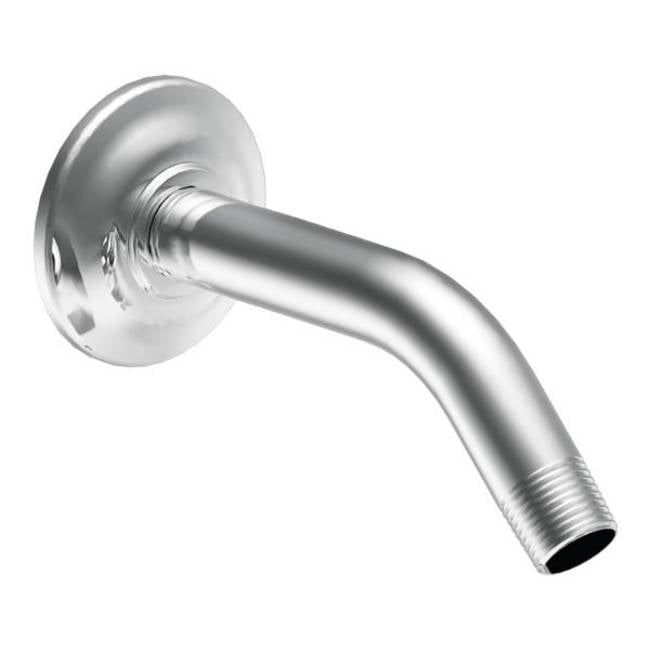Chrome 6-Inch Modern Wall Shower Arm