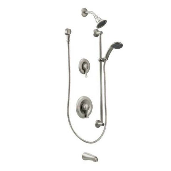 Moen Classic Brushed Nickel Posi-Temp(R) Transfer All-Metal Trim Kits