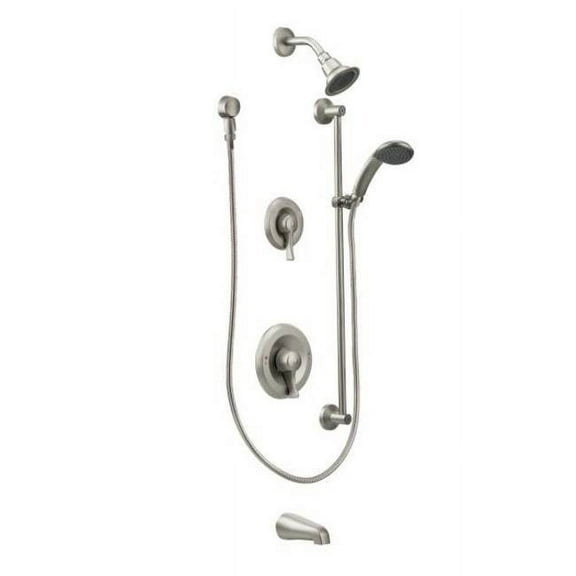 Moen Classic Brushed Nickel Posi-Temp(R) Transfer All-Metal Trim Kits