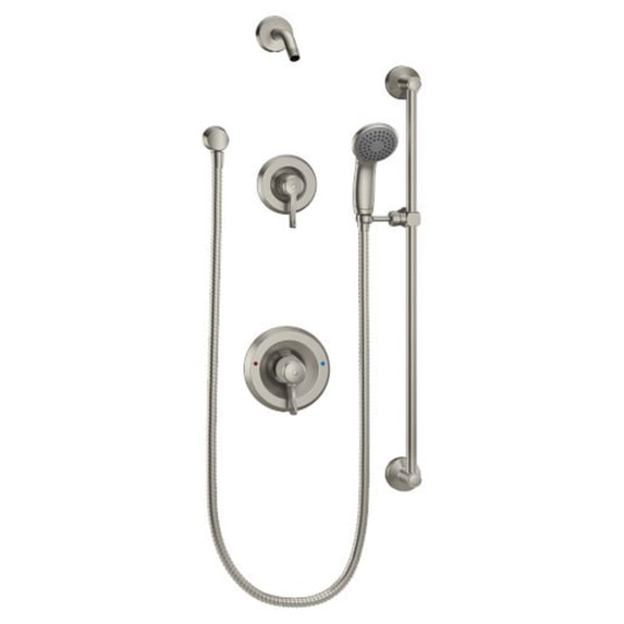 Moen Commercial Posi-Temp Eco-Performance Shower System, Brushed Nickel