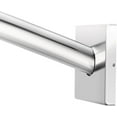 thumbnail image 1 of Moen CSR2167CH Triva 5 Foot Curved Fixed Mount Shower Curtain Rod with Pivoting Flanges Chrome, 1 of 3
