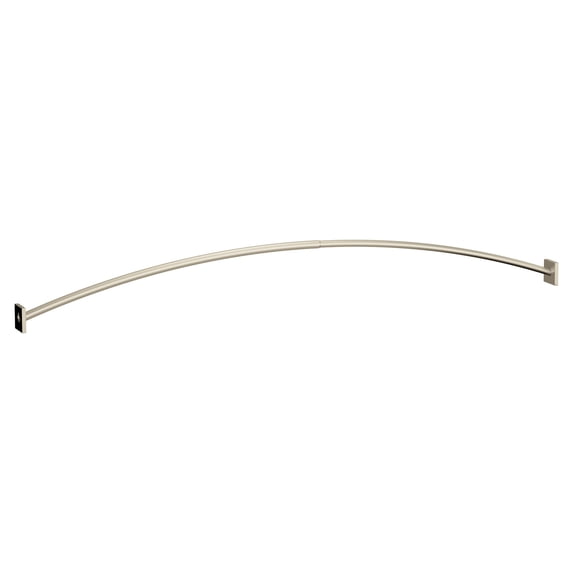 Moen CSR2169BN Triva Curved Wall Mounted Curtain Rod - Nickel