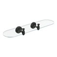 thumbnail image 1 of Moen DN0790BL Iso Vanity Glass Shelf, Matte Black, 1 of 5