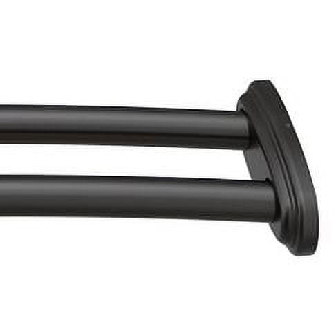 Moen DN2141BL Matte black adjustable curved shower rod