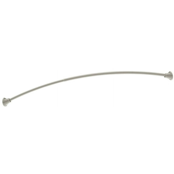 Moen Shower Curtain Tension Rod DN2171BN, Curved, Adjustable - Brushed Nickel - 57-60 in
