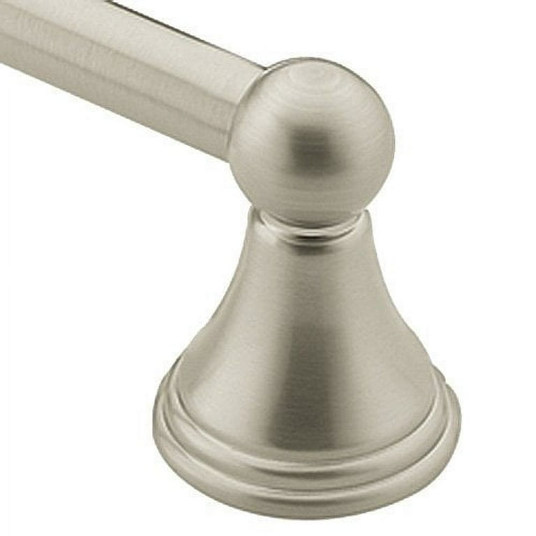 Moen DN8418BN Preston Collection 18 Inch Single Bathroom Towel Bar Brushed Nickel Walmart