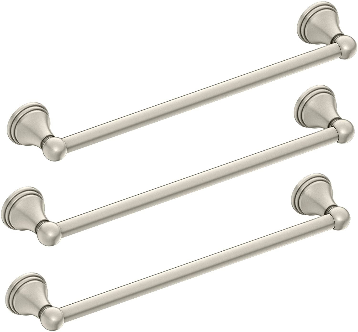 Moen Preston Brushed Nickel Towel Bar 24 in. L Aluminum
