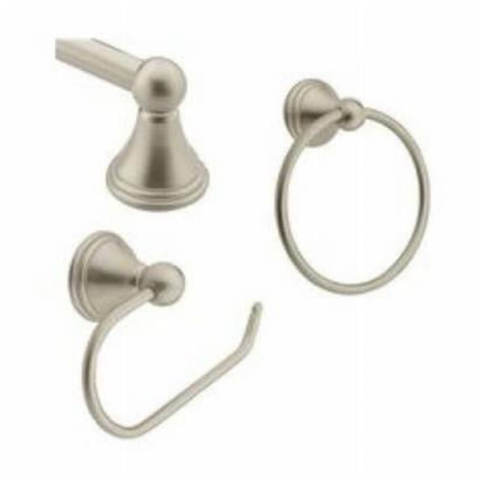 Moen DN8433BN Universal Bath Hardware Set Brushed Nickel Walmart