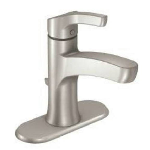 Moen Danika Spot Resist Brushed Nickel One-Handle High Arc Bathroom Faucet