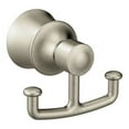 thumbnail image 1 of Moen Dartmoor Brushed Nickel Double Robe Hook, 1 of 3