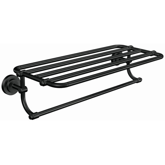 Moen Dn0794 Iso 26-15/16" Stainless Steel Towel Rack - Black