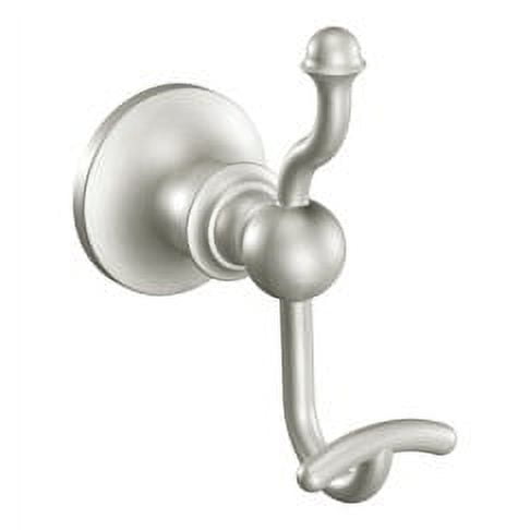 MOEN Vale Double Robe Hook in Spot Resist Brushed Nickel DN4403BN