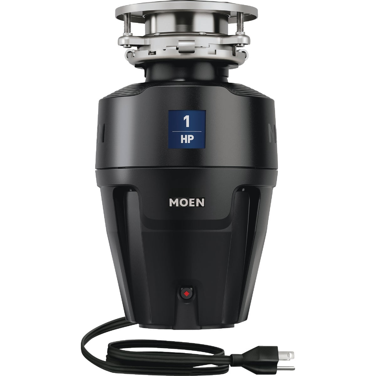 Moen EX100C EX Series 1 HP Continuous Feed Garbage Disposal, Black