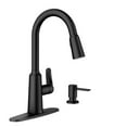 thumbnail image 1 of Moen Edwyn One Handle Matte Black Pull-Down Kitchen Faucet, 1 of 8