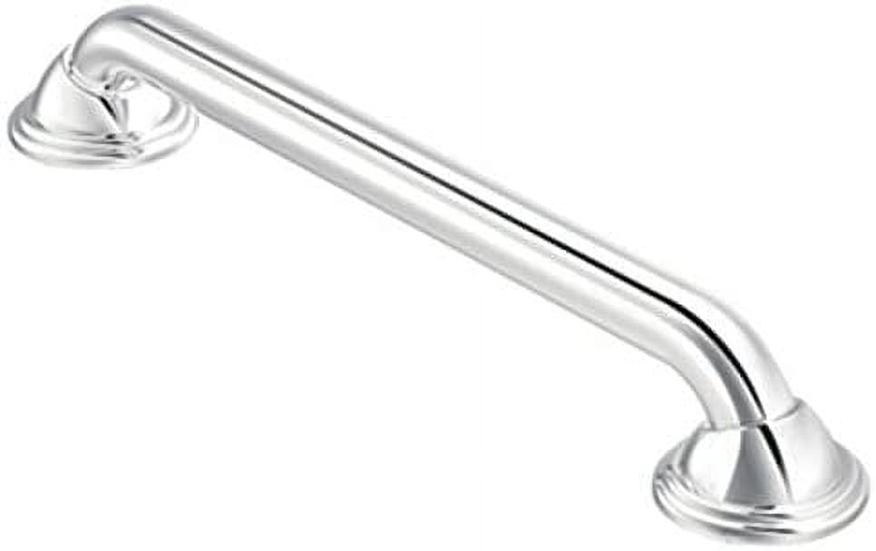 Chrome 16-Inch Stainless Steel Wall Mount Grab Bar