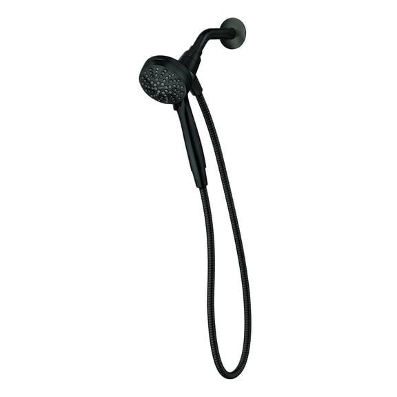 Moen Engage Magnetix Matte Black 3.5-Inch Six-Function Detachable Handheld Showerhead with Magnetic Docking System