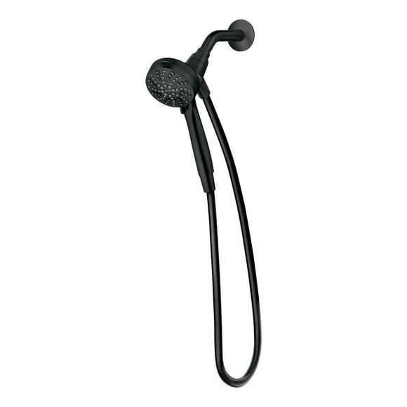 Moen Engage Magnetix 3.5-Inch Six-Function Bathroom Handheld Showerhead with Magnetic Docking, Matte Black