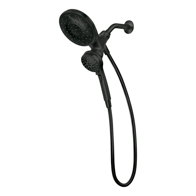 Moen Engage Matte Black Six-Function Showerhead with Handheld 