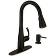 thumbnail image 1 of Moen Essie Matte Black One-Handle High Arc Kitchen Faucet, 87014EWBL, 1 of 6