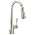 thumbnail image 1 of Moen F9126 Kurv 1.5 GPM Single Hole Pull Down Kitchen Faucet - Spot Resist Stainless, 1 of 7