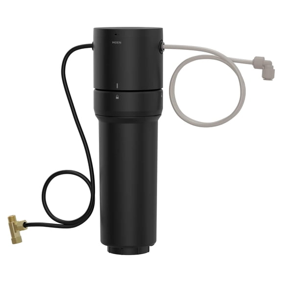 Moen Black Single Stage Under Sink Advanced Water Filtration System