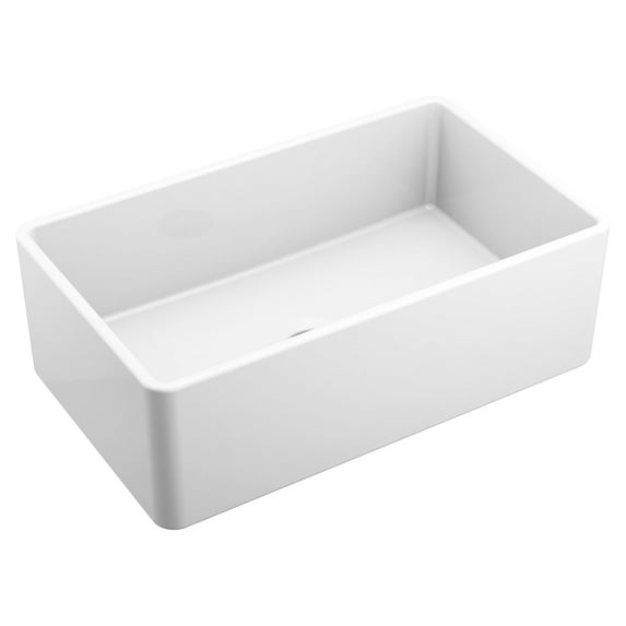 Moen Fc301810 30" Undermount Single Basin Fireclay Kitchen Sink - White