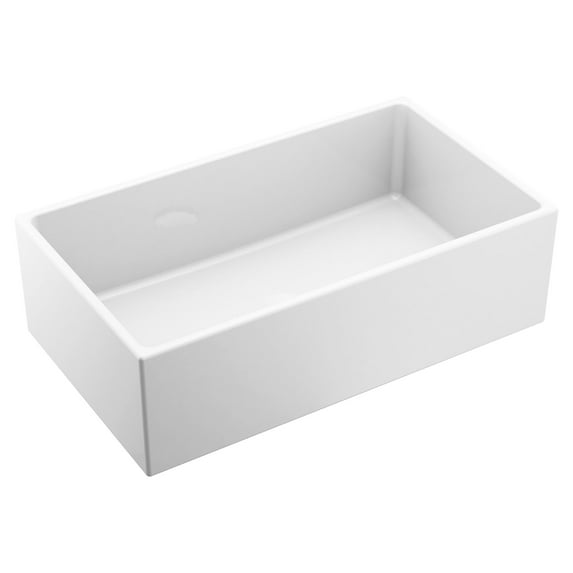 Moen Fc331910 33" Undermount Single Basin Fireclay Kitchen Sink - White