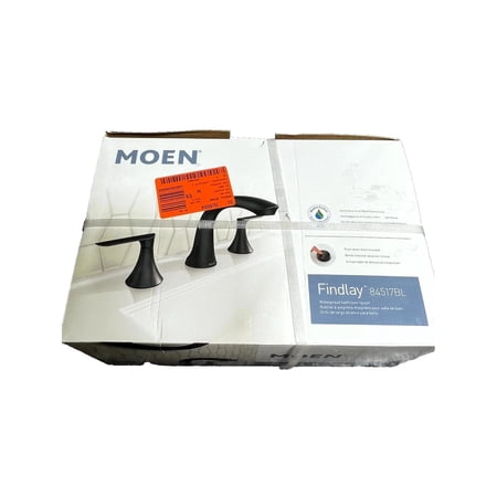 Moen Findlay 8 in. Widespread 2-Handle Bathroom Faucet in Matte Black 84517BL