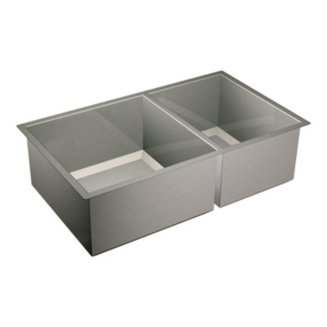 34" Stainless Steel Double Bowl Undermount Kitchen Sink