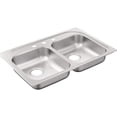 thumbnail image 1 of Moen G202153BQ Drop In Kitchen Sink, Brushed Stainless Steel, 1 of 1