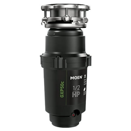 Moen GXP50C GX PRO Series 1/2 HP Continuous Feed Garbage Disposal, Power Cord Included