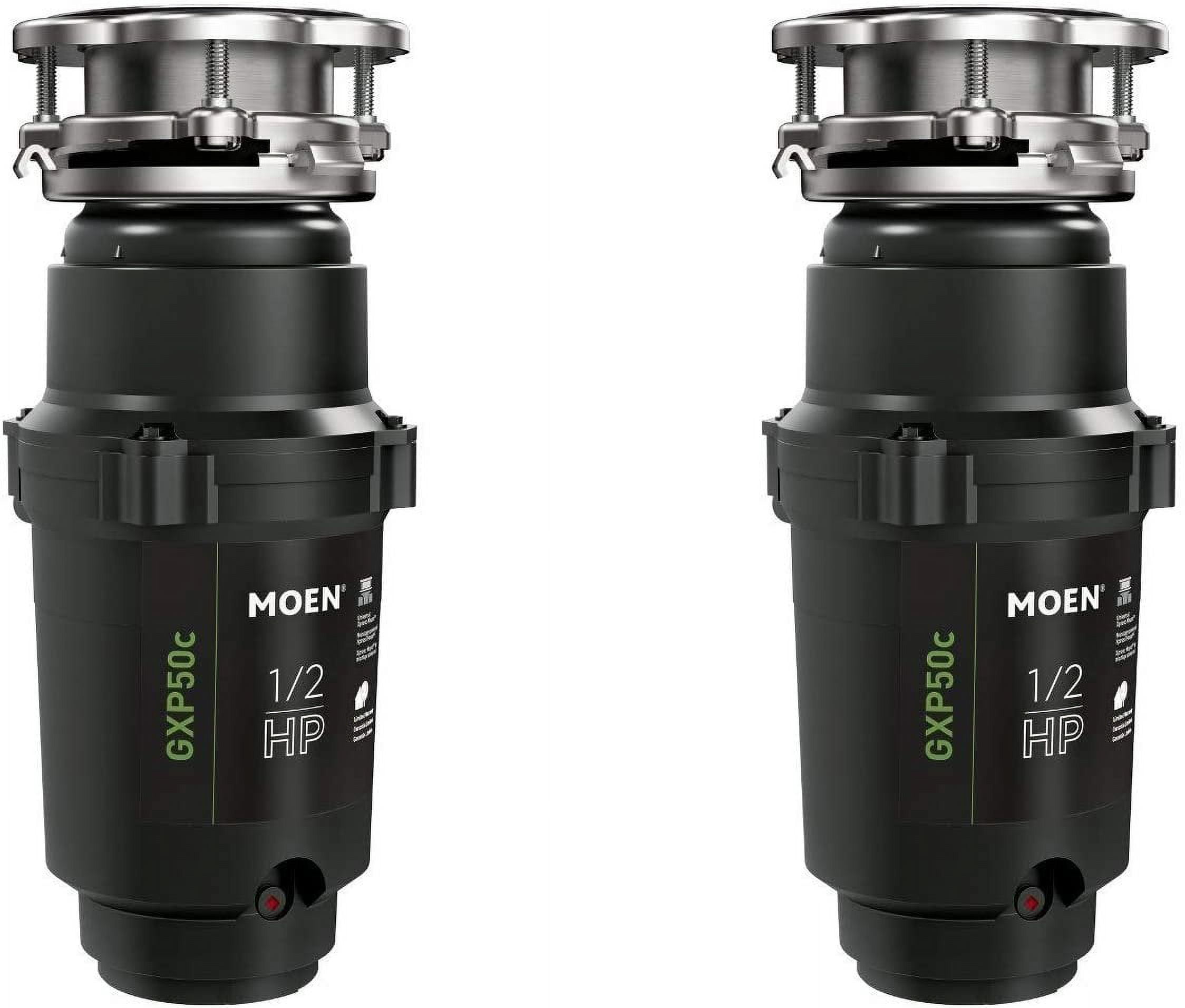 Moen GXP50C GX PRO Series 1/2 hp Garbage Disposal Pack of 2