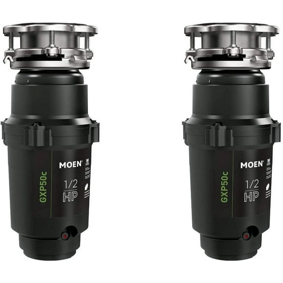 Moen GXP50C GX PRO Series 1/2 hp Garbage Disposal Pack of 2