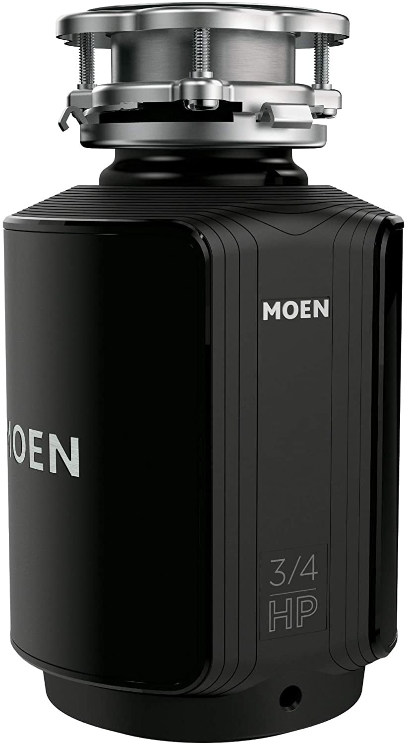 Moen 3/4 HP Black and Silver Continuous Feed Garbage Disposal