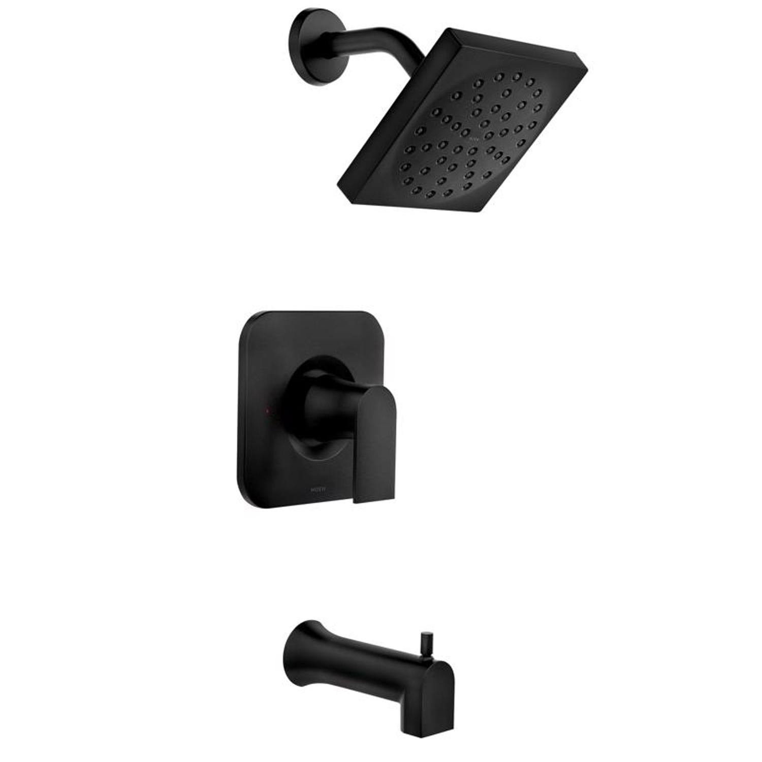 Moen Genta 1-Handle Matte Black Tub and Shower Faucet