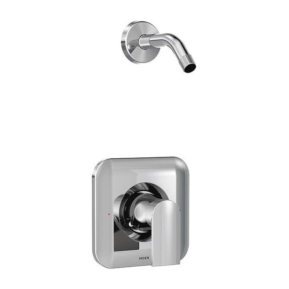 Moen Genta Chrome Square 1 Handle Posi-Temp Shower Valve Trim
