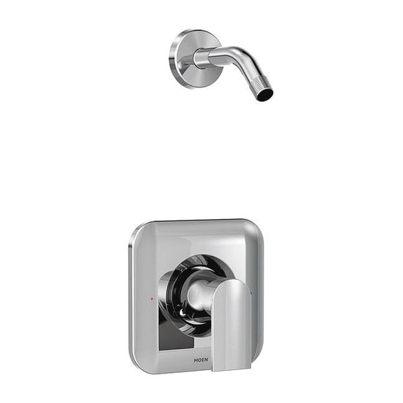 Moen Genta Chrome Square 1 Handle Posi-Temp Shower Valve Trim