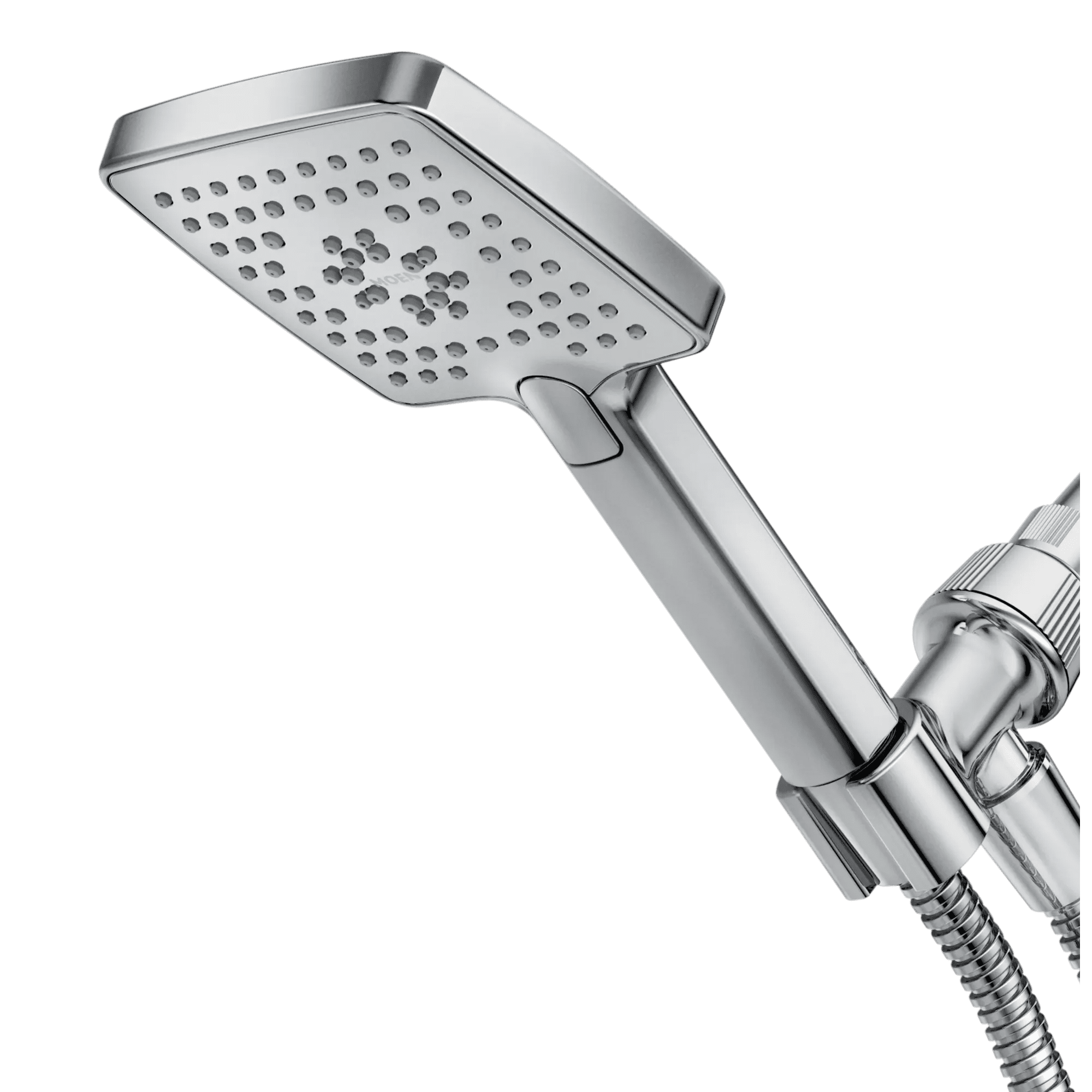 Moen Genta Chrome Handheld Shower Head with 3 Spray Settings, Bracket & 60" Hose  WaterSense Certified