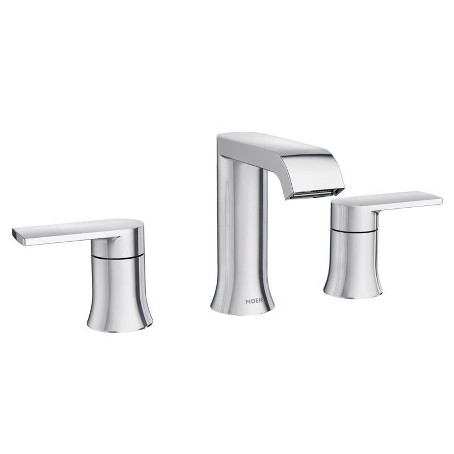Moen Genta Chrome Widespread Bathroom Sink Faucet with Two Handles