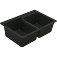thumbnail image 1 of Moen GGB3024B Granite Series 33" Undermount Double Basin Granite Kitchen Sink - Black, 1 of 7