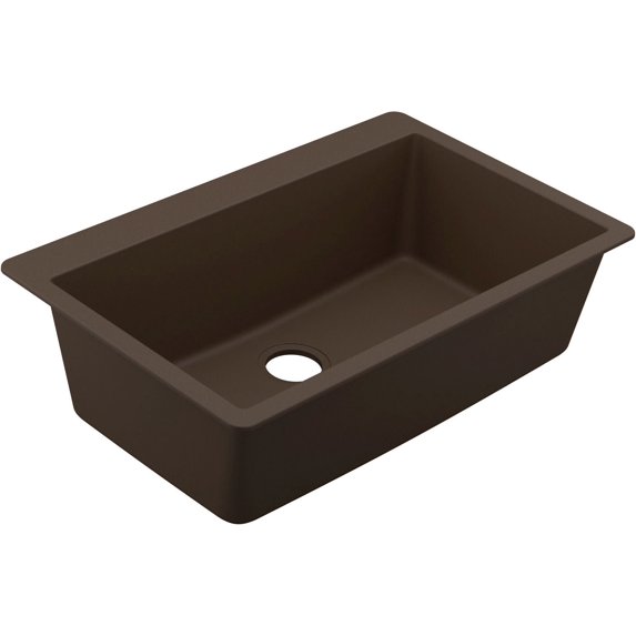 Moen Gg3026b Granite Series 33" Undermount Single Basin Granite Kitchen Sink - Mocha