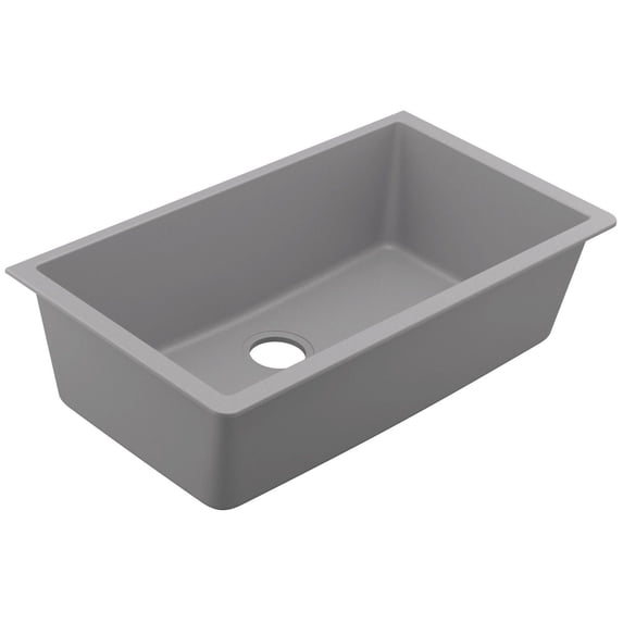 Moen Gg4010b Granite 33" Undermount Single Basin Granite Kitchen Sink - Grey