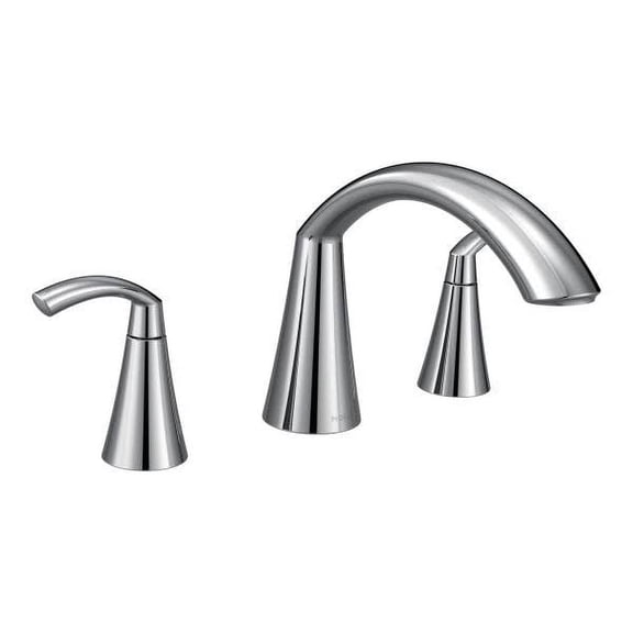 Moen Glyde Chrome Two-Handle Roman Tub Faucet