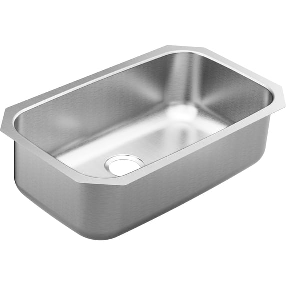 Moen Gs18165b 1800 Series 30-1/2" Undermount Single Basin Stainless Steel Kitchen Sink -